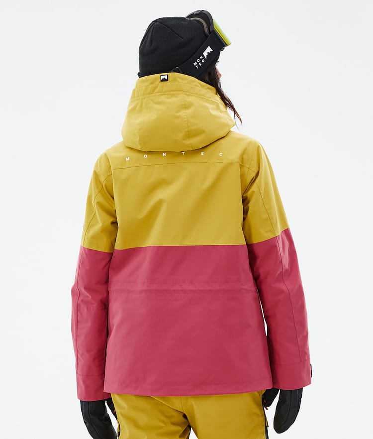 Montec Doom W Skijacke Damen Yellow/Black/Light Red, Bild 6 von 10