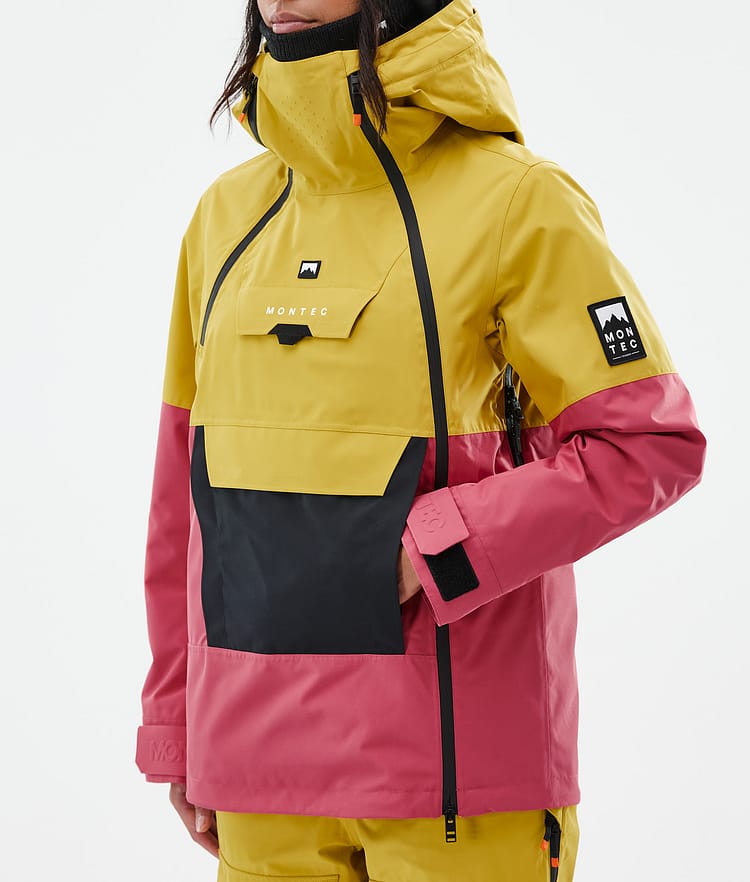 Montec Doom W Snowboardjacke Damen Yellow/Black/Light Red, Bild 7 von 10