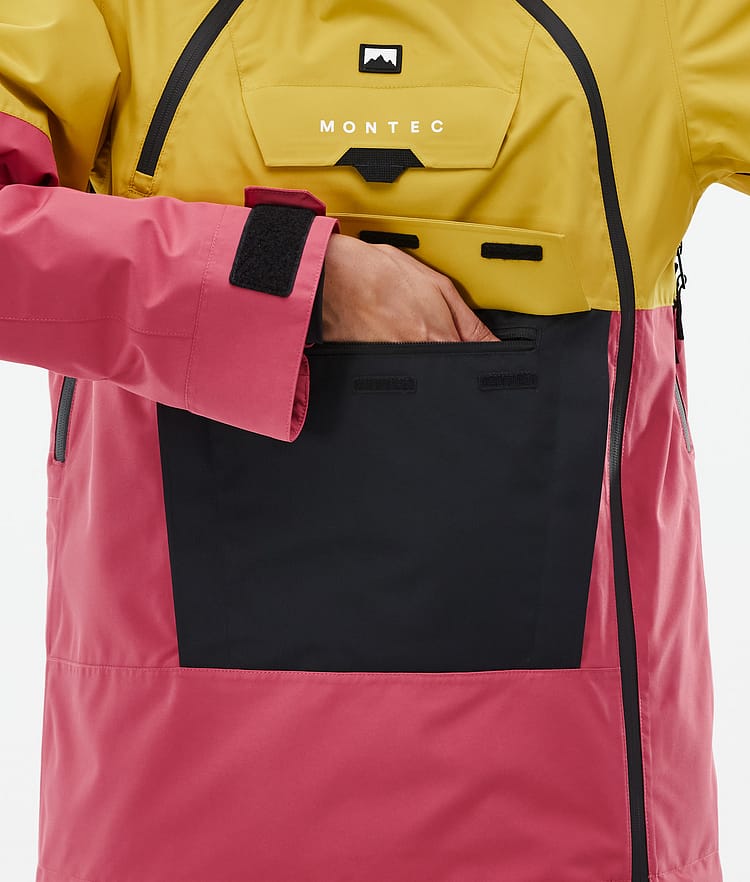 Montec Doom W Snowboardjacke Damen Yellow/Black/Light Red, Bild 8 von 10
