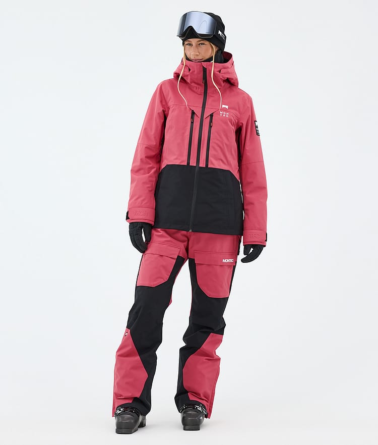 Montec Fawk W Skihose Damen Light Red/Black, Bild 2 von 7