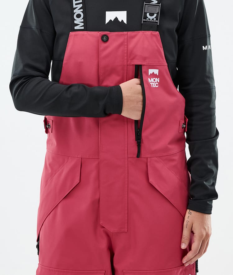 Montec Fawk W Skihose Damen Light Red/Black, Bild 5 von 6