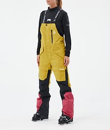 Montec Fawk W Skihose Damen Yellow/Black/Light Red