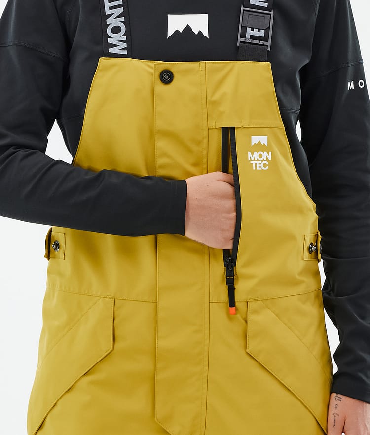Montec Fawk W Snowboardhose Damen Yellow/Black/Light Red Renewed, Bild 6 von 7