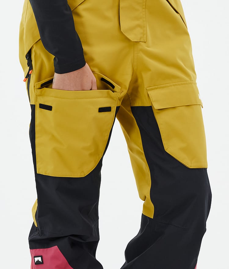 Montec Fawk W Snowboardhose Damen Yellow/Black/Light Red Renewed, Bild 7 von 7