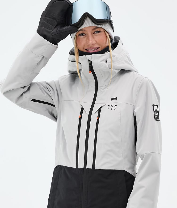 Montec Moss W Snowboardjacke Damen Light Grey/Black Renewed, Bild 2 von 10