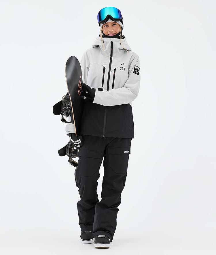Montec Moss W Snowboardjacke Damen Light Grey/Black, Image 2 of 9