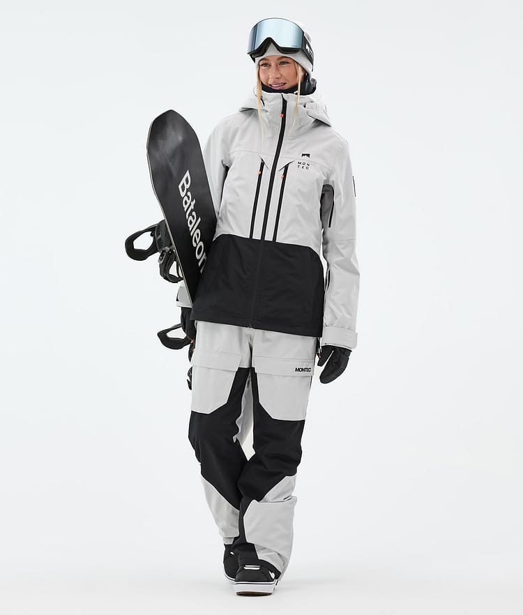 Montec Moss W Snowboardjacke Damen Light Grey/Black Renewed, Bild 3 von 10