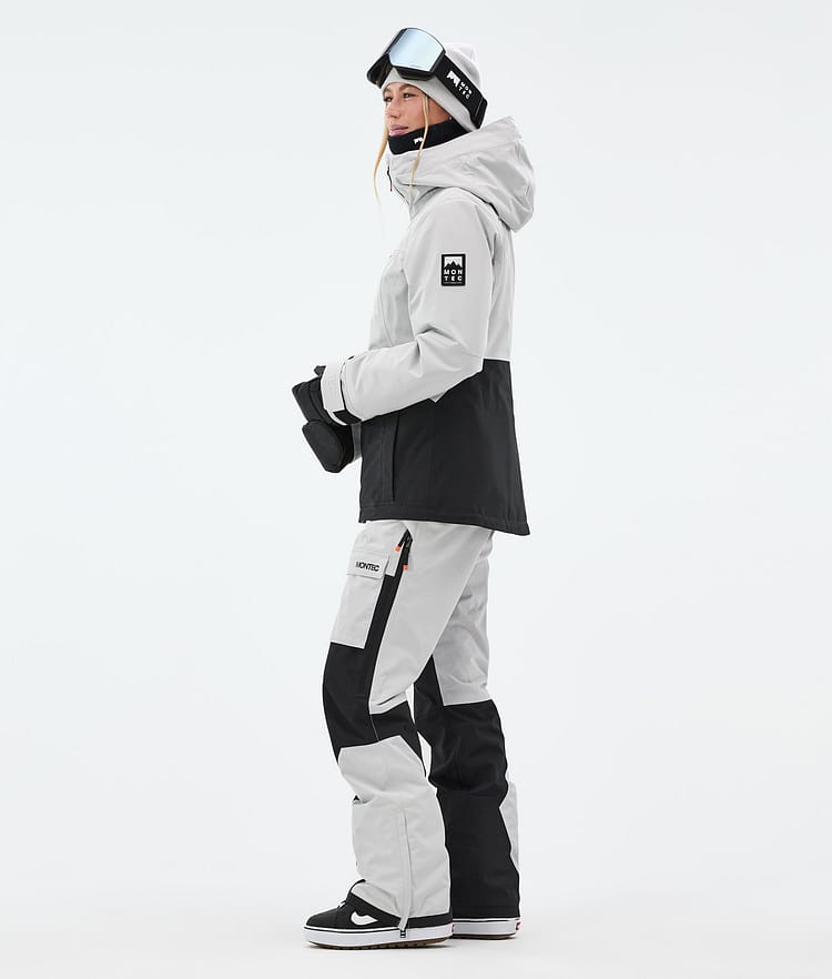 Montec Moss W Snowboardjacke Damen Light Grey/Black Renewed, Bild 4 von 10