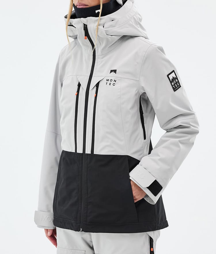 Montec Moss W Snowboardjacke Damen Light Grey/Black Renewed, Bild 8 von 10