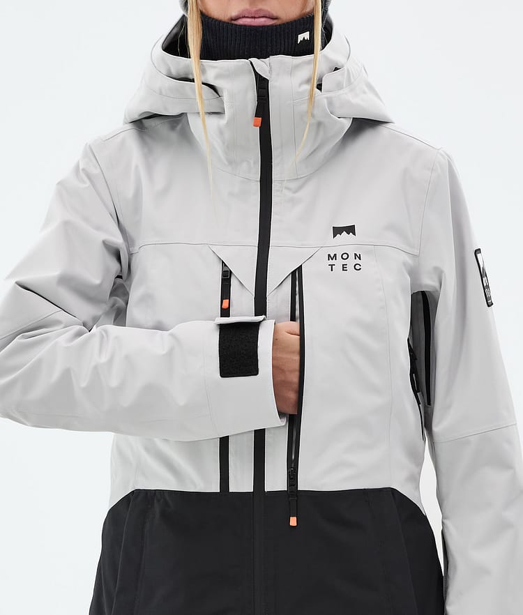 Montec Moss W Snowboardjacke Damen Light Grey/Black Renewed, Bild 9 von 10