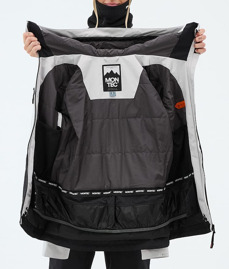Montec Moss W Snowboardjacke Damen Light Grey/Black, Image 9 of 9
