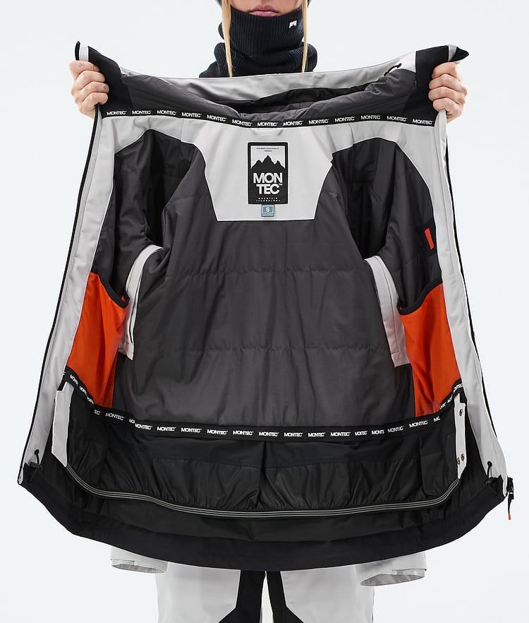 Montec Moss W Snowboardjacke Damen Light Grey/Black Renewed, Bild 10 von 10