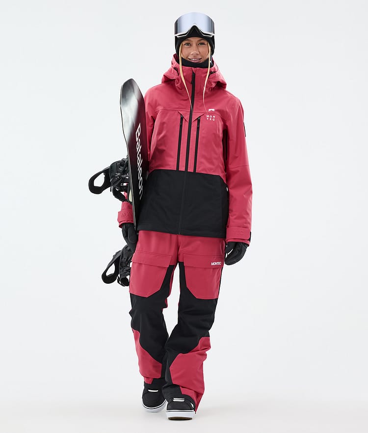Montec Moss W Snowboardjacke Damen Light Red/Black Renewed, Bild 3 von 10