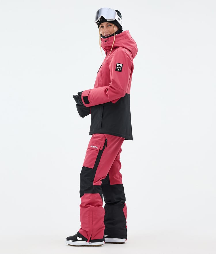 Montec Moss W Snowboardjacke Damen Light Red/Black Renewed, Bild 4 von 10