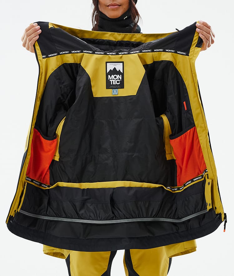 Montec Moss W Snowboardjacke Damen Yellow/Black Renewed, Bild 10 von 10