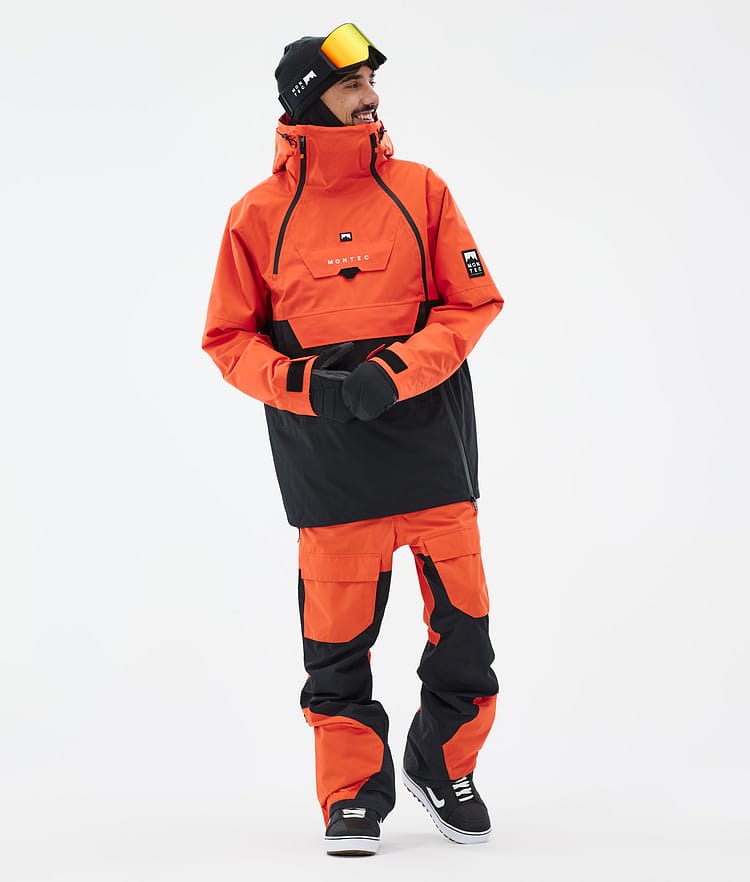 Montec Doom Snowboardjacke Herren Orange/Black Renewed, Bild 3 von 11