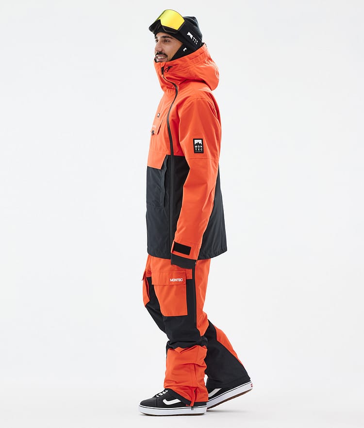 Montec Doom Snowboardjacke Herren Orange/Black Renewed, Bild 4 von 11