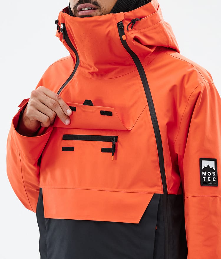 Montec Doom Snowboardjacke Herren Orange/Black Renewed, Bild 10 von 11