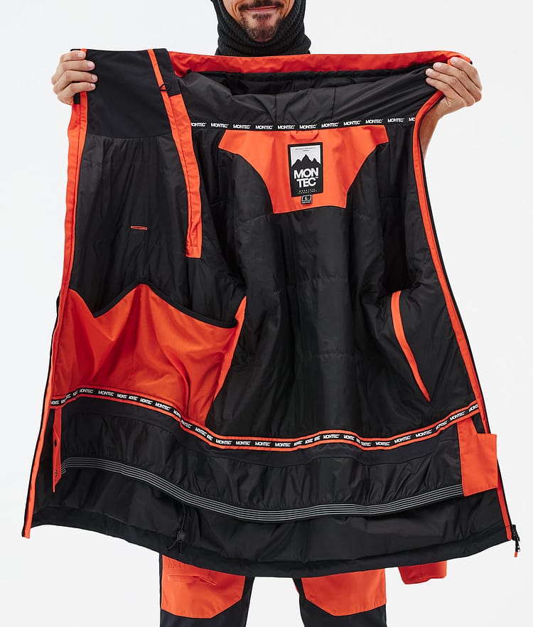 Montec Doom Snowboardjacke Herren Orange/Black Renewed, Bild 11 von 11