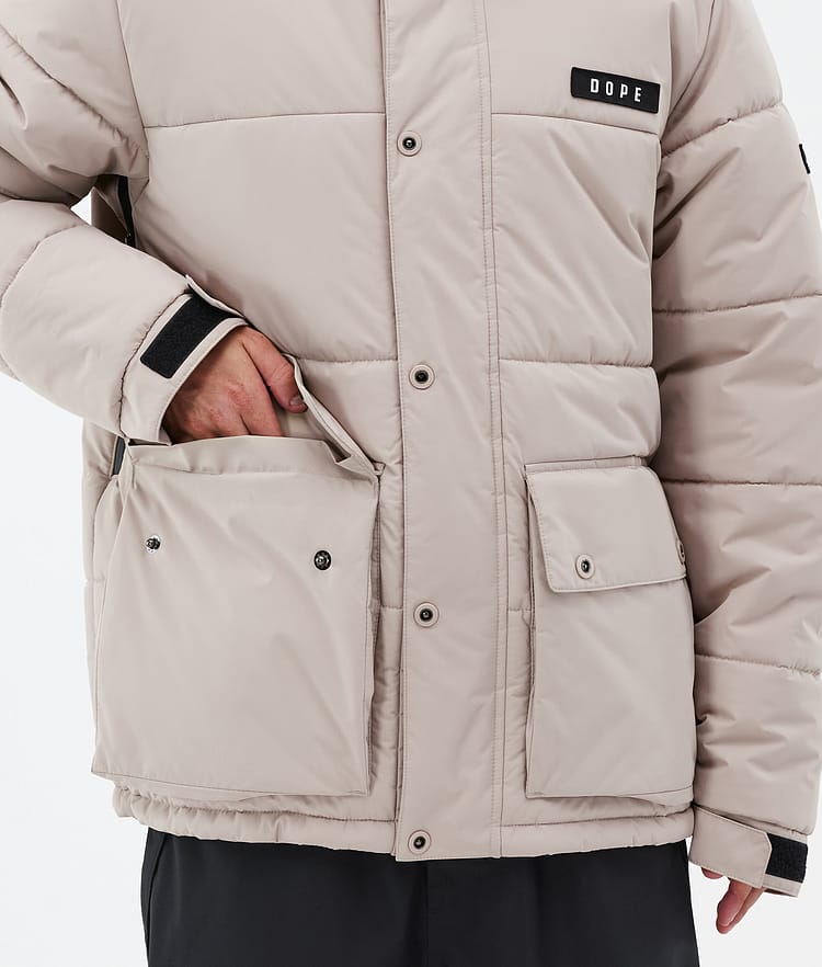 Dope Puffer Full Zip 24 Snowboardjacke Herren Sand Renewed, Bild 8 von 9