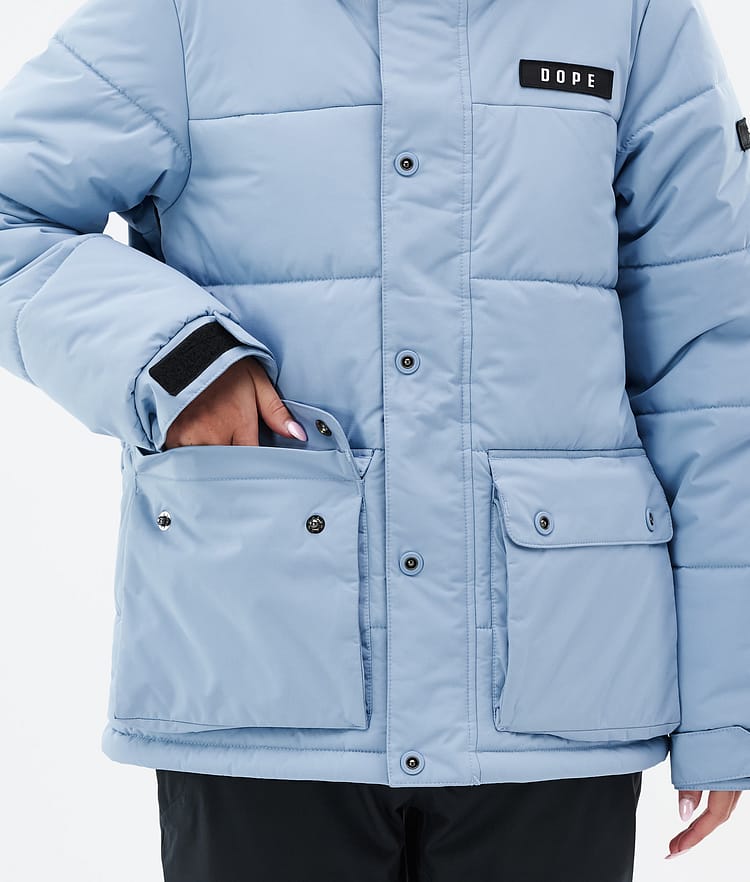 Dope Puffer W Full Zip 24 Skijacke Damen Light Blue, Bild 8 von 9