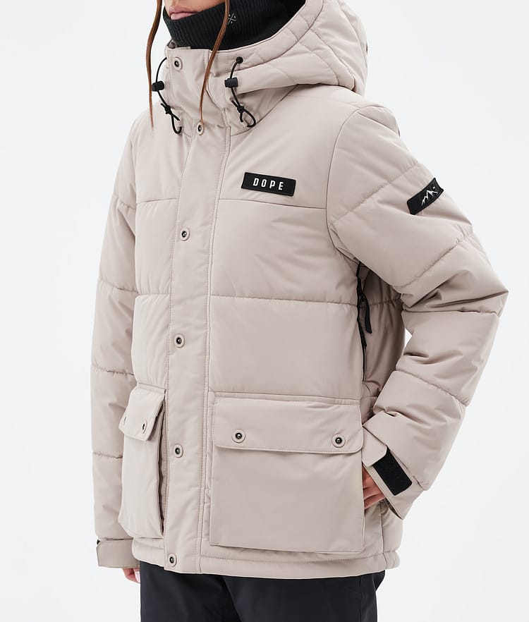 Dope Puffer W Full Zip 24 Skijacke Damen Sand, Bild 7 von 9