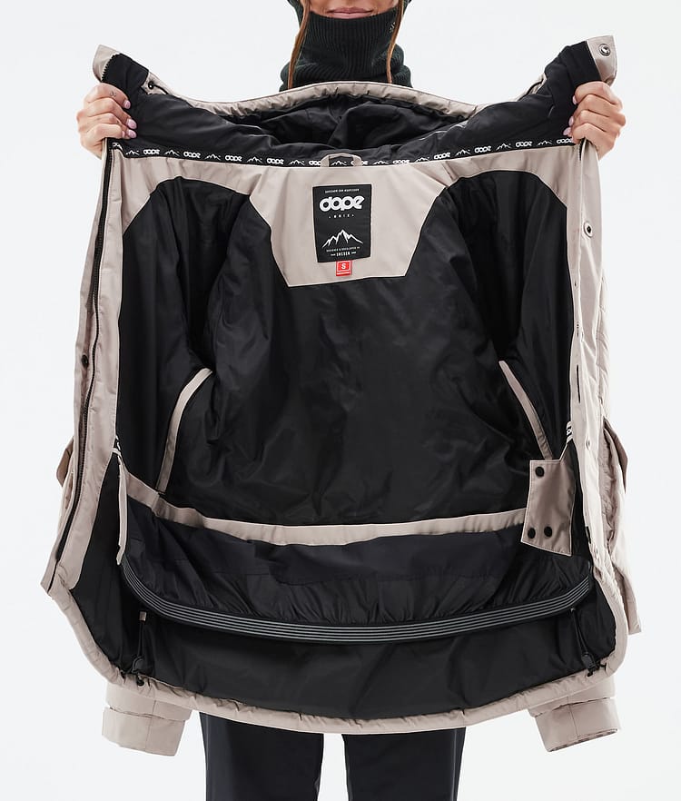 Dope Puffer W Full Zip 24 Skijacke Damen Sand, Bild 9 von 9