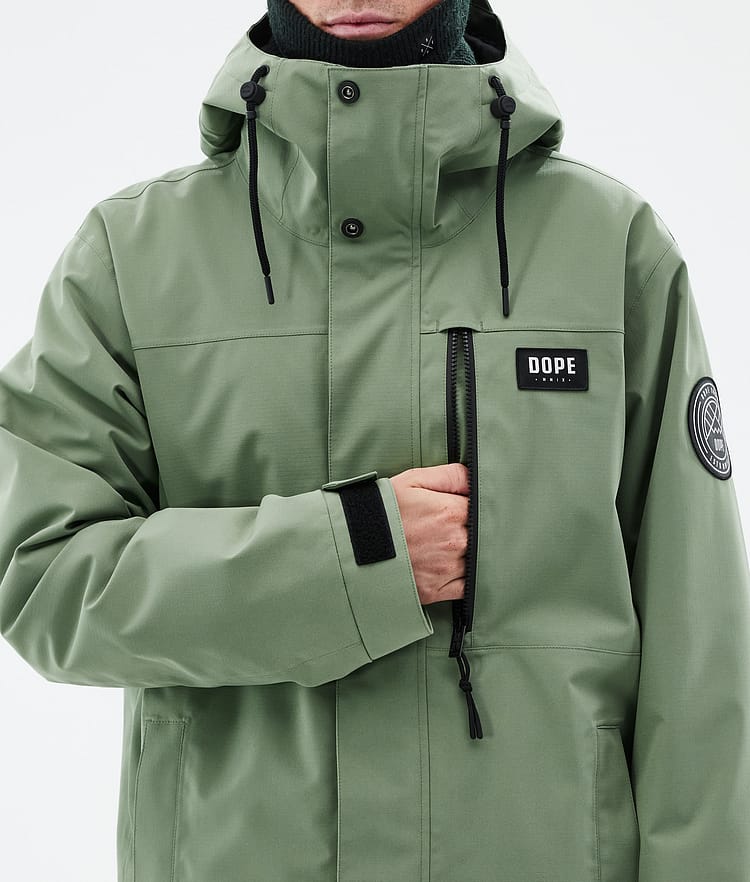 Dope Blizzard Full Zip 24 Skijacke Herren Moss Green, Bild 8 von 9