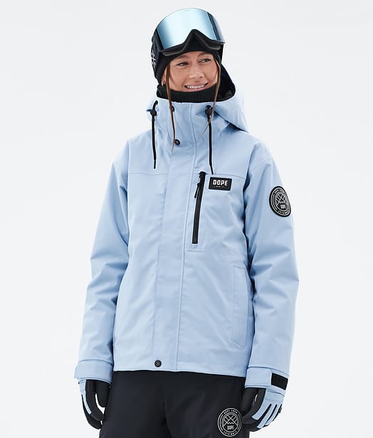 Dope Blizzard W Full Zip 24 Snowboardjacke Damen Light Blue