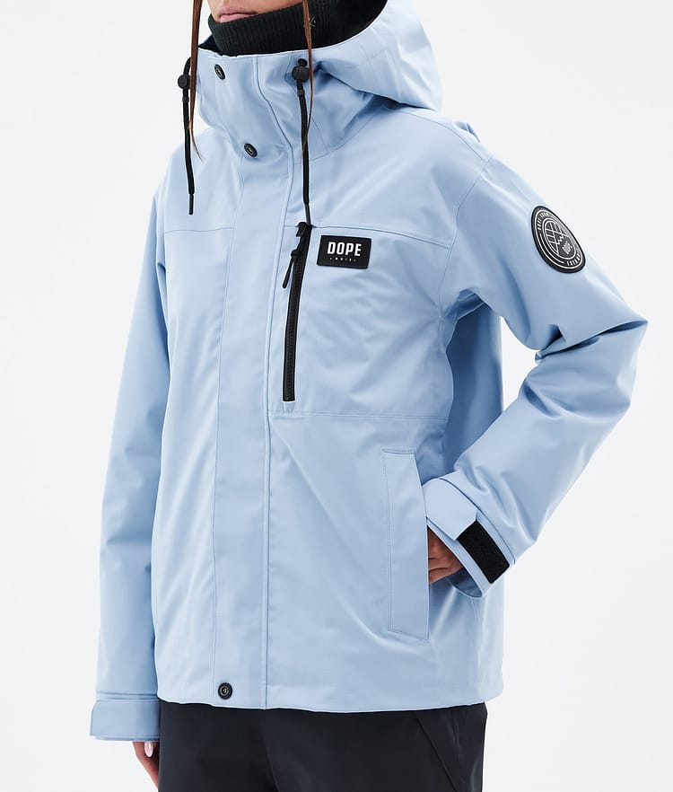Dope Blizzard W Full Zip 24 Skijacke Damen Light Blue, Bild 7 von 9