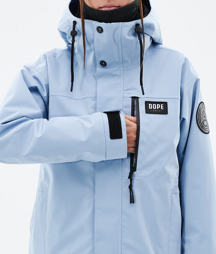 Dope Blizzard W Full Zip 24 Skijacke Damen Light Blue, Bild 8 von 9