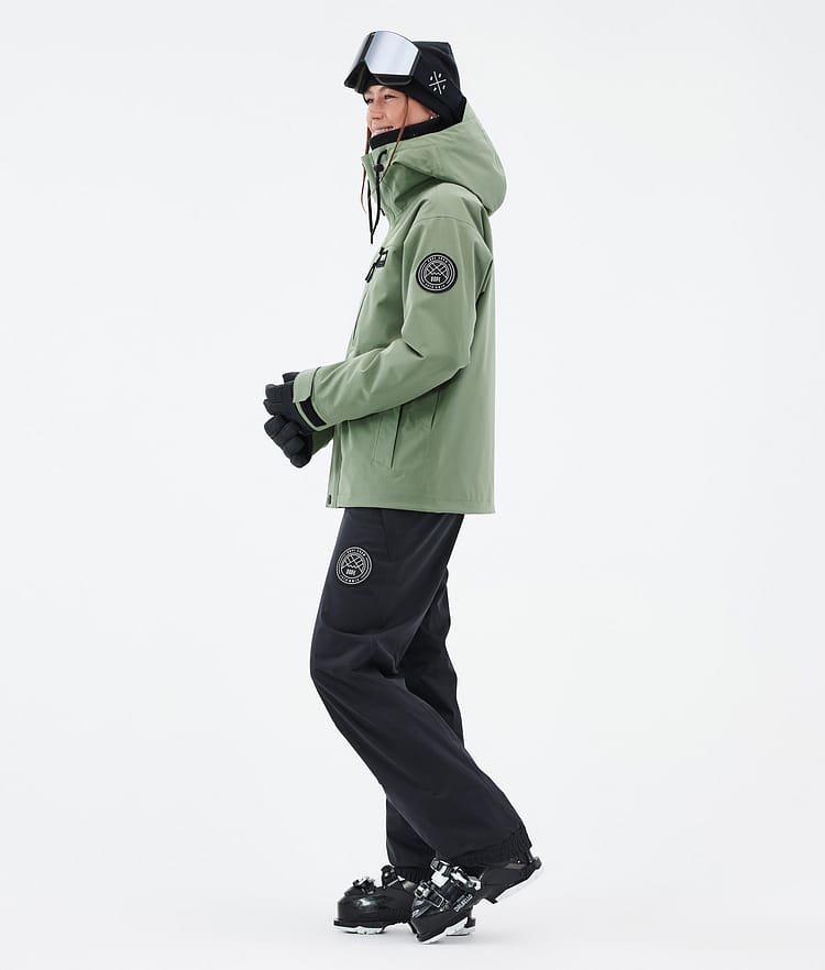 Dope Blizzard W Full Zip 24 Skijacke Damen Moss Green, Bild 3 von 9