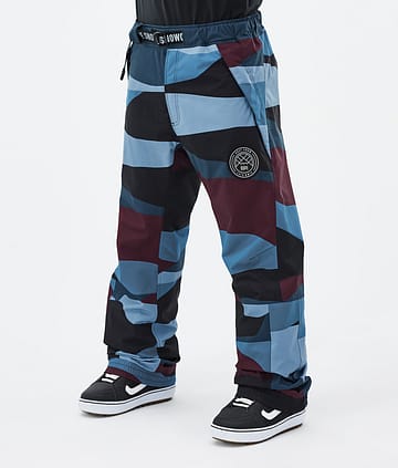 Dope Blizzard 2024 Snowboardhose Herren Shards Burgundy Blue