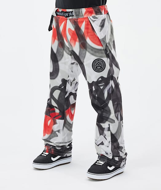 Dope Blizzard 2024 Snowboardhose Herren Spray Black Red