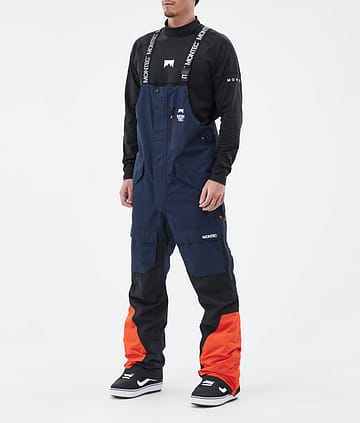 Montec Fawk Snowboardhose Herren Dark Blue/Black/Orange Renewed
