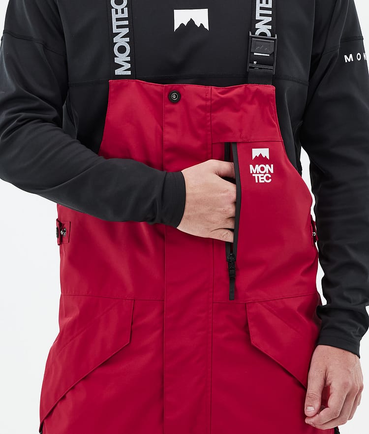 Montec Fawk Snowboardhose Herren Deep Red/Black Renewed, Bild 6 von 7
