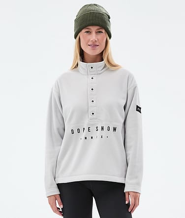 Dope Comfy W Fleecepullover Damen Light Grey Renewed