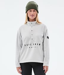 Dope Comfy W Fleecepullover Damen Light Grey