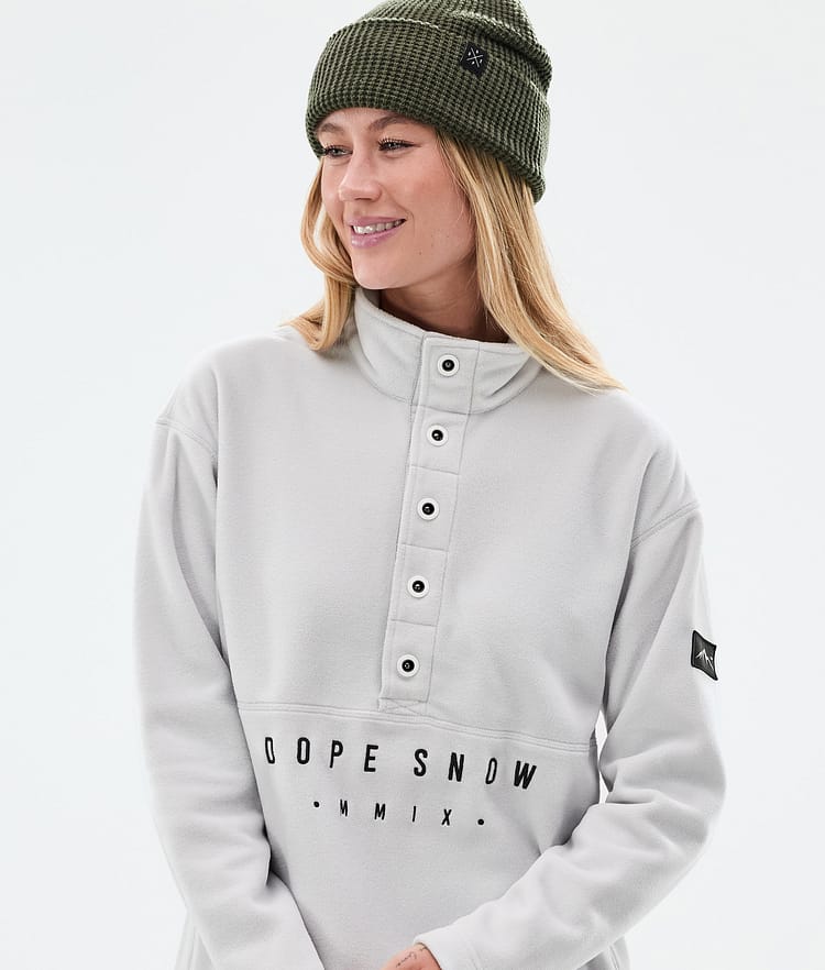 Dope Comfy W Fleecepullover Damen Light Grey Renewed, Bild 2 von 6