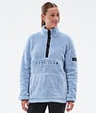 Dope Pile W Fleecepullover Damen Light Blue