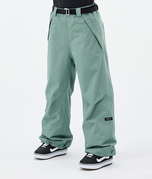 Dope Big W 2024 Snowboardhose Damen Faded Green