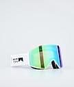 Montec Scope Skibrille Herren White W/Tourmaline Green Mirror