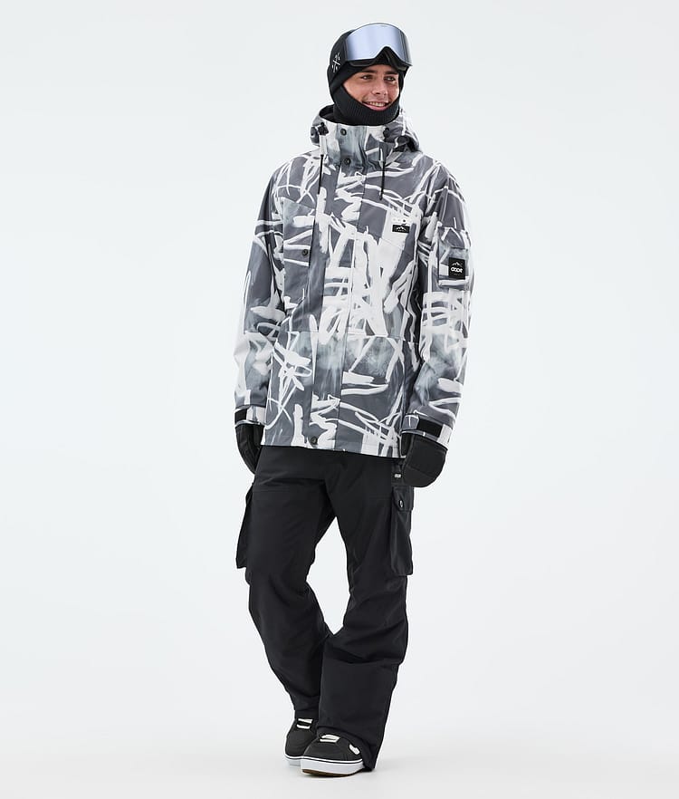 Dope Adept Snowboardjacke Herren Scribble Black, Bild 2 von 9