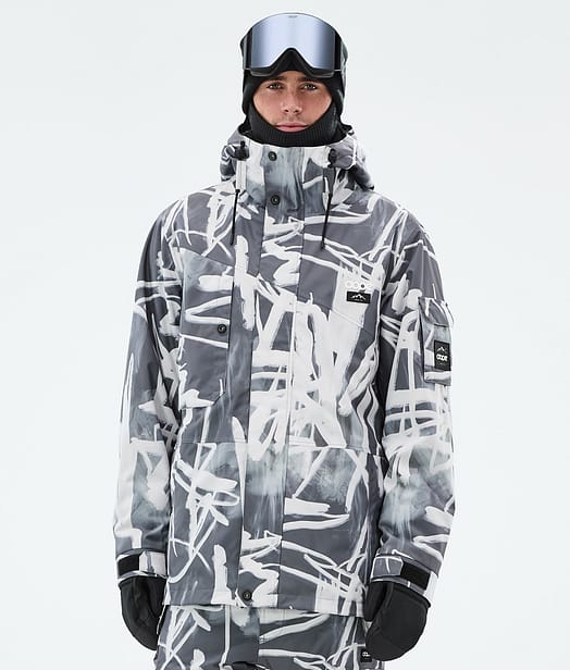 Dope Adept Snowboardjacke Herren Scribble Black