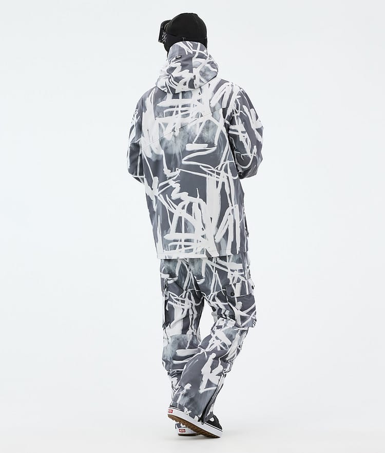 Dope Adept Snowboardjacke Herren Scribble Black Renewed, Bild 4 von 9