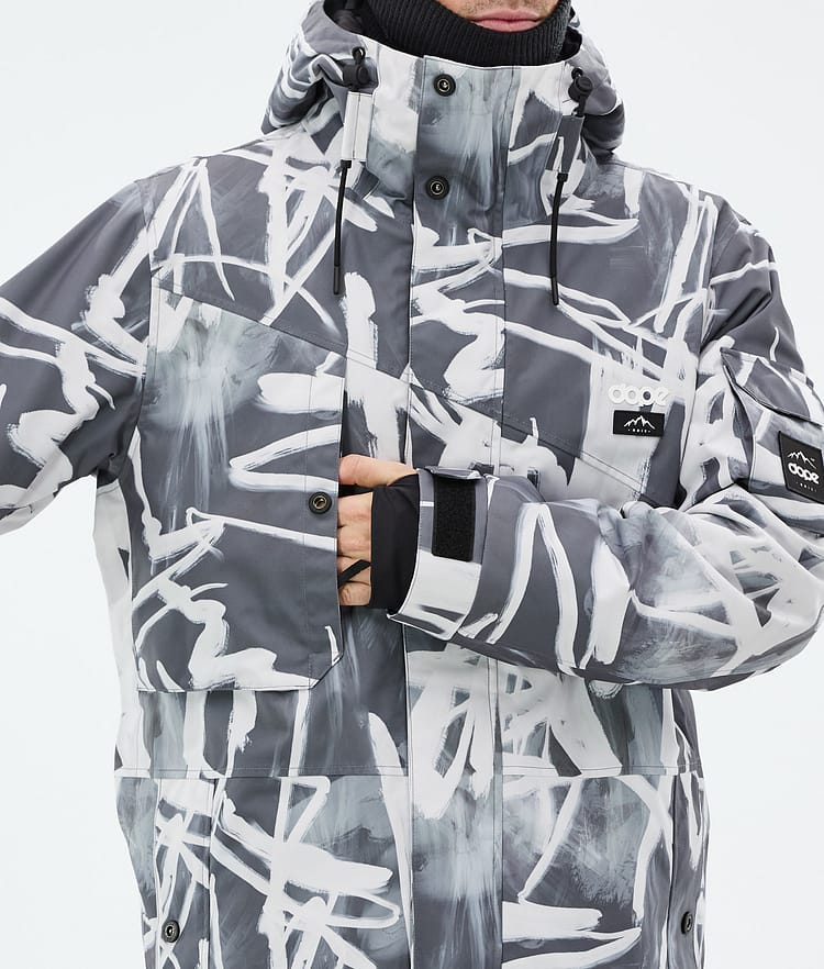 Dope Adept Snowboardjacke Herren Scribble Black Renewed, Bild 8 von 9