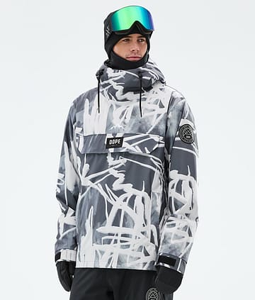 Dope Blizzard Skijacke Herren Scribble Black