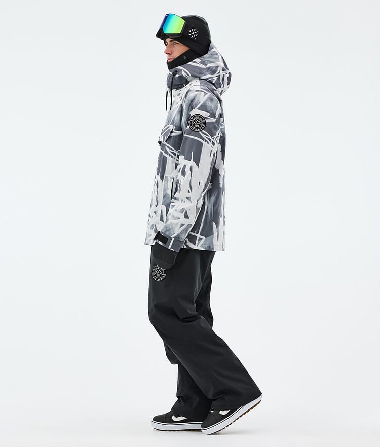 Dope Blizzard Snowboardjacke Herren Scribble Black, Bild 3 von 8