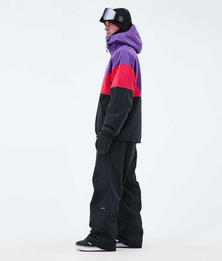 Dope Spartan Snowboardjacke Herren Sport Vivid Purple/Red/Black, Bild 3 von 8