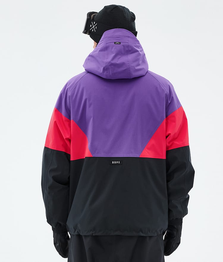 Dope Spartan Snowboardjacke Herren Sport Vivid Purple/Red/Black, Bild 6 von 8